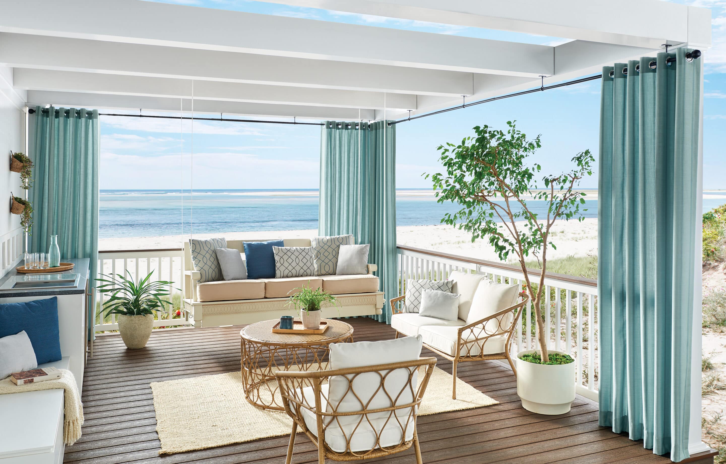 Outdoor Beach Drapes