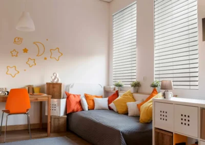 plantation shutters child bedroom space
